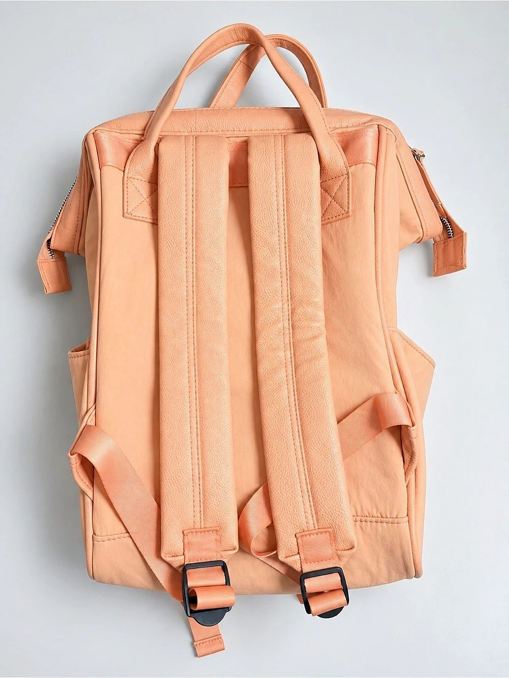 Spacious Peach Nylon-Style Backpack- Excellent condition - Picture 5 of 8